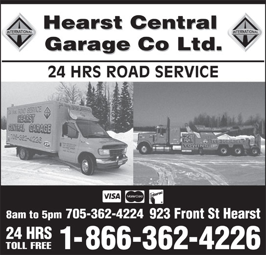 Hearst Central Garage Co Ltd 923 Front St, Hearst, ON
